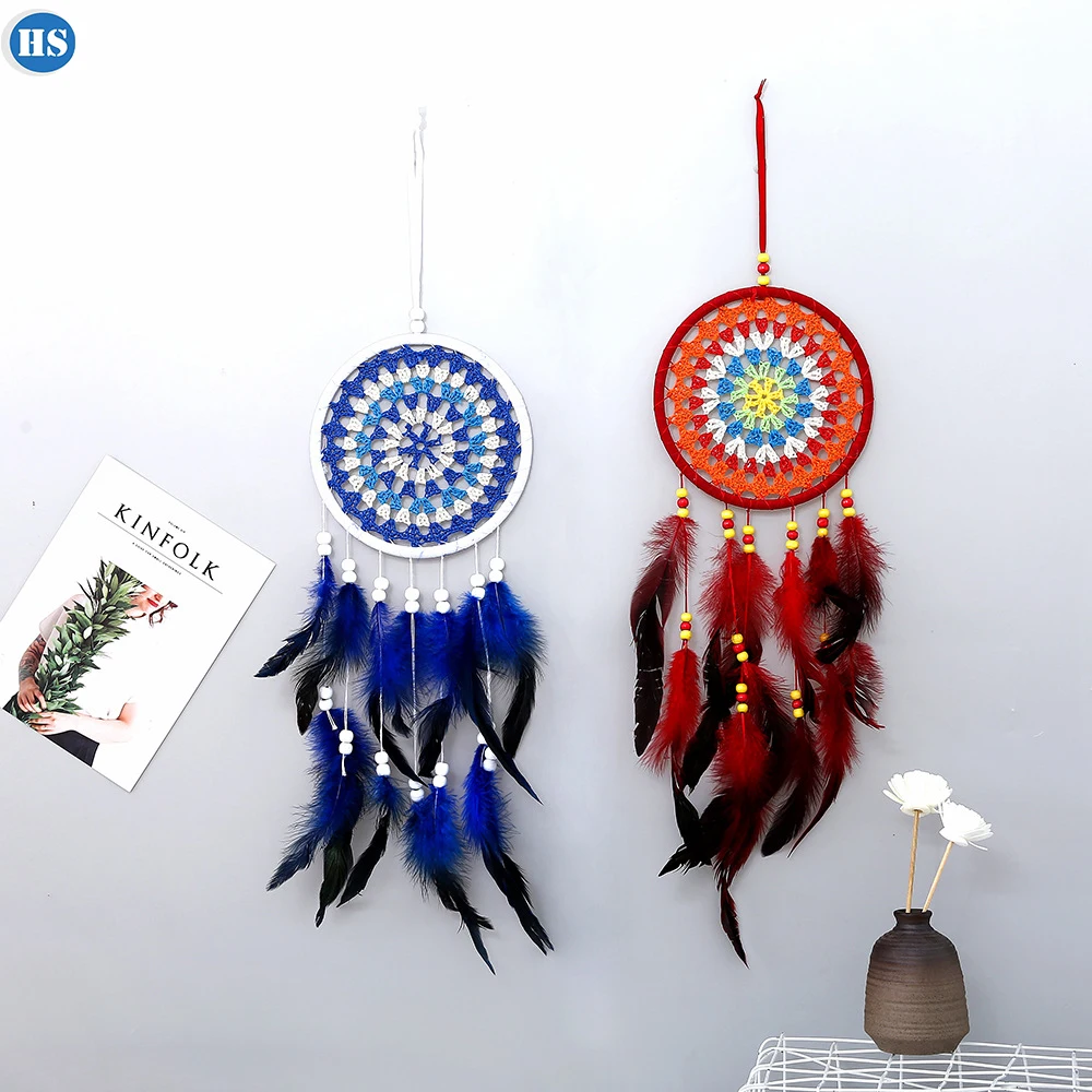Eco-friendly Hand Made Home Wall Hangings Plastic Macrame Wall Hanging
