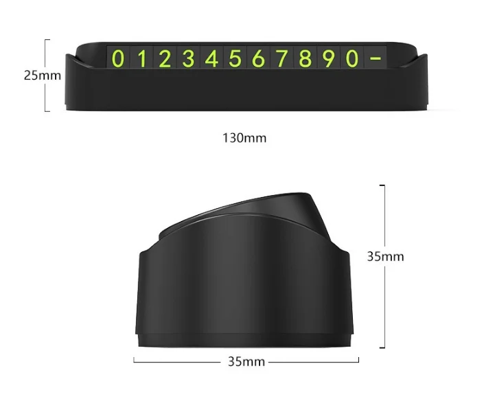 Parking Card , Temporary Car Stop Parking Sign Sticker Card Number Phone Plate Car Styling Accessories