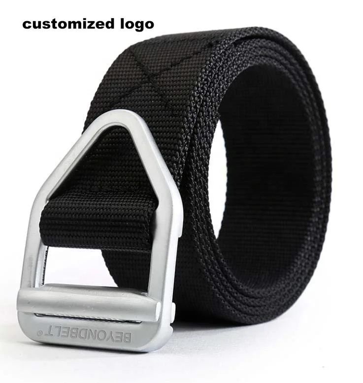 Custom Logo Real Nylon Waist Combat Utility Heavy Duty Adjuster Outdoor Rigger Belt for Men