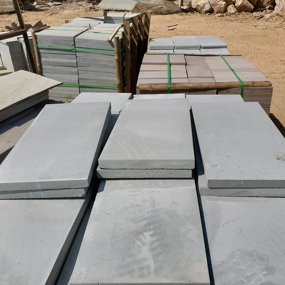 Garden stone yellow sandstone tiles paving for sale