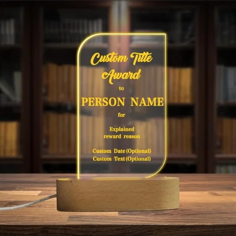 wholesale Custom acrylic award Acrylic recognition awards Personalized acrylic award for display