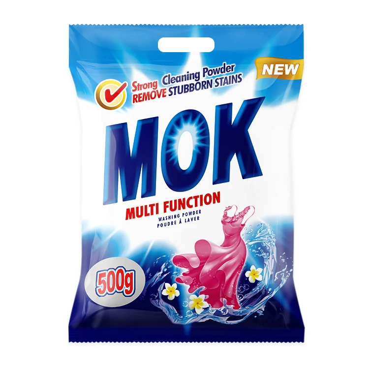 Customized Multifunction Bulk Pack Laundry Detergent Powder Brand Stocked Washing Powder for Apparel Disposable