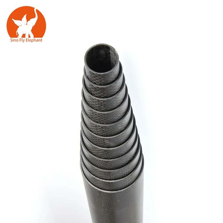 Good quality heavy duty carbon fiber telescopic poles glass mast