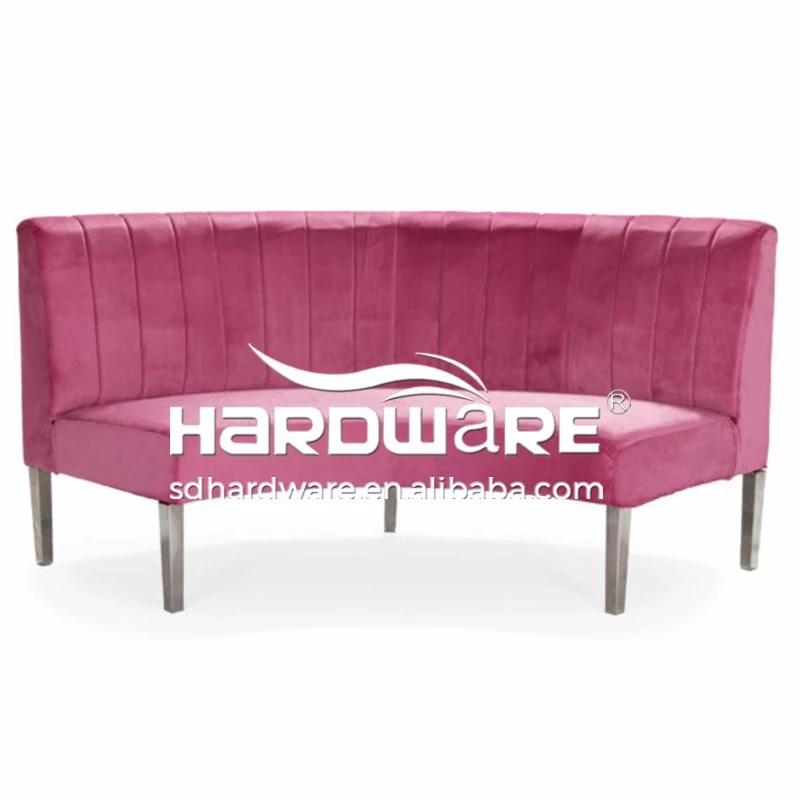 Hot Pink Velvet Couple Wedding Banquettes Relaxing Sofa Chair Events
