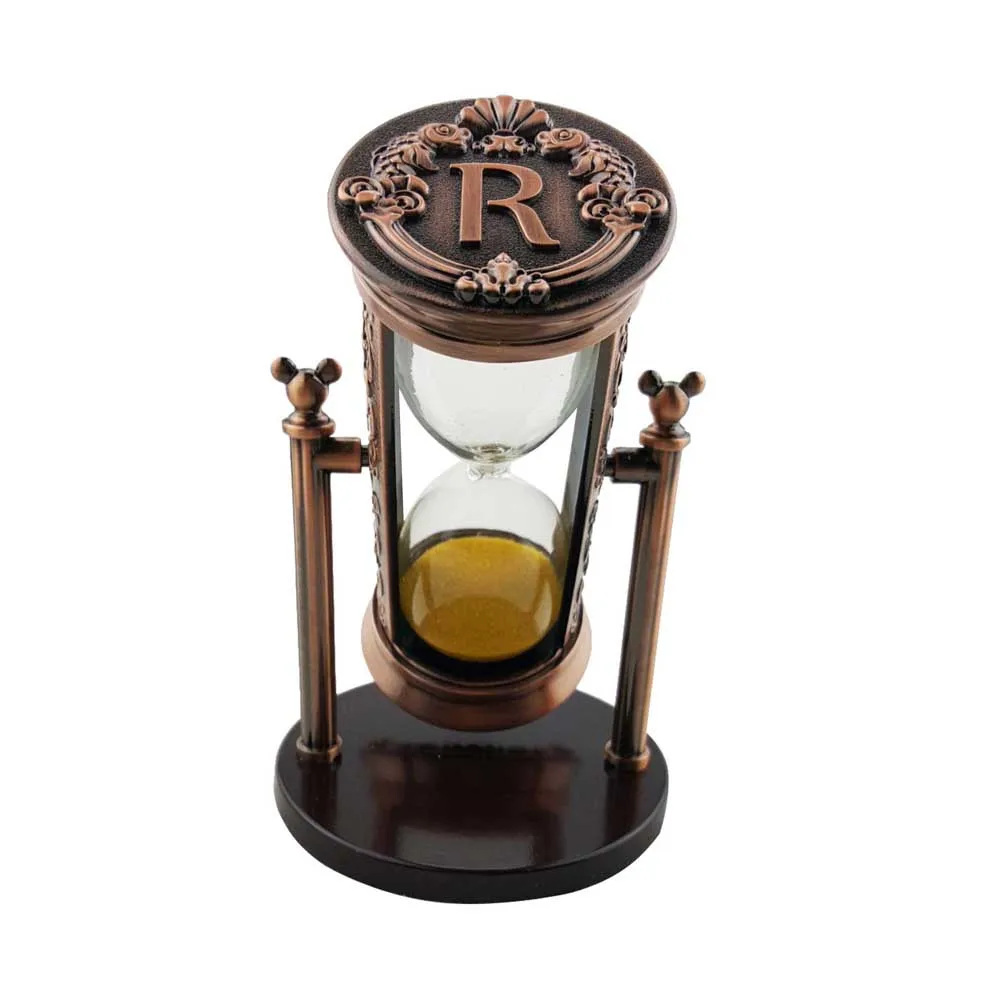 
Christmas decor Metal 3 minutes brass hour glass wholesale gold reloj de arena table clock hourglass custom sand timer 