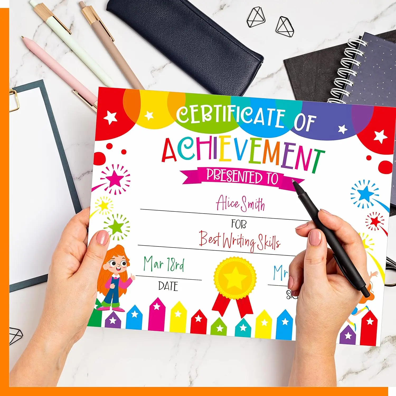 Kindergarten Diploma Certificate Kindergarten Graduation Award Certificate for Kids