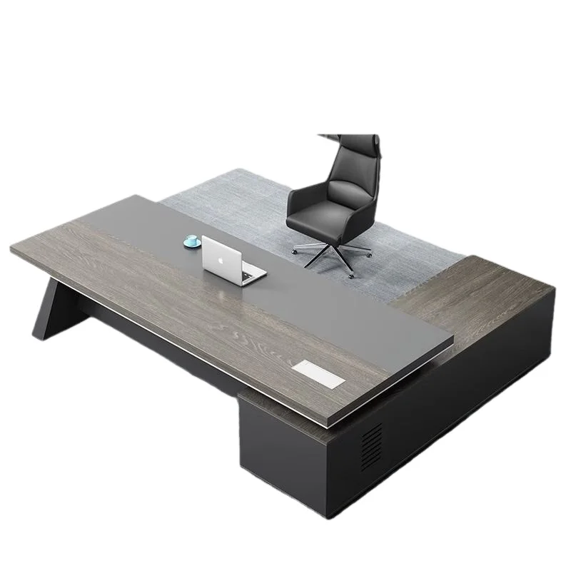 Modern Executive Presidential Desk Large Capacity Lockers Environmentally Friendly Sheet Office Chair Modular Office Villa Plate