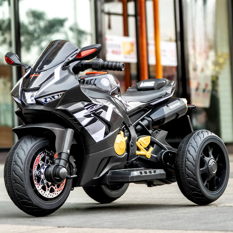 2024 China Wholesale 6V4 Battery Rechargeable Large Size Two Wheel/Three Wheel Kids Ride on Electric Motor Bike Kid Motorcycle