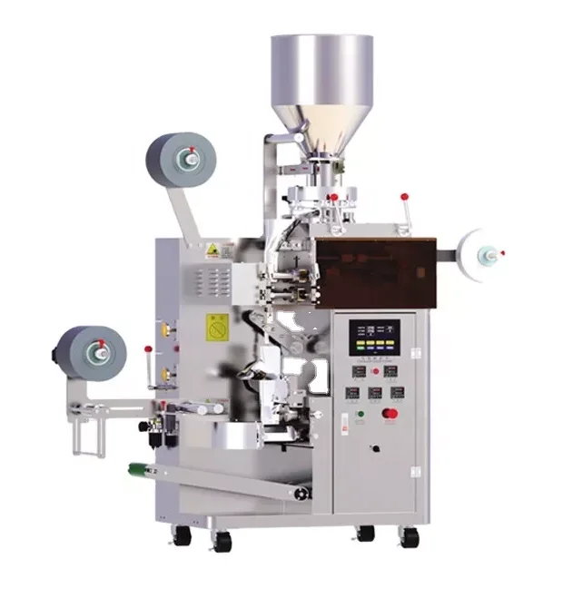 Automatic tea bag pouch filter paper bag inside outside bag tea herb granule powder packing machine