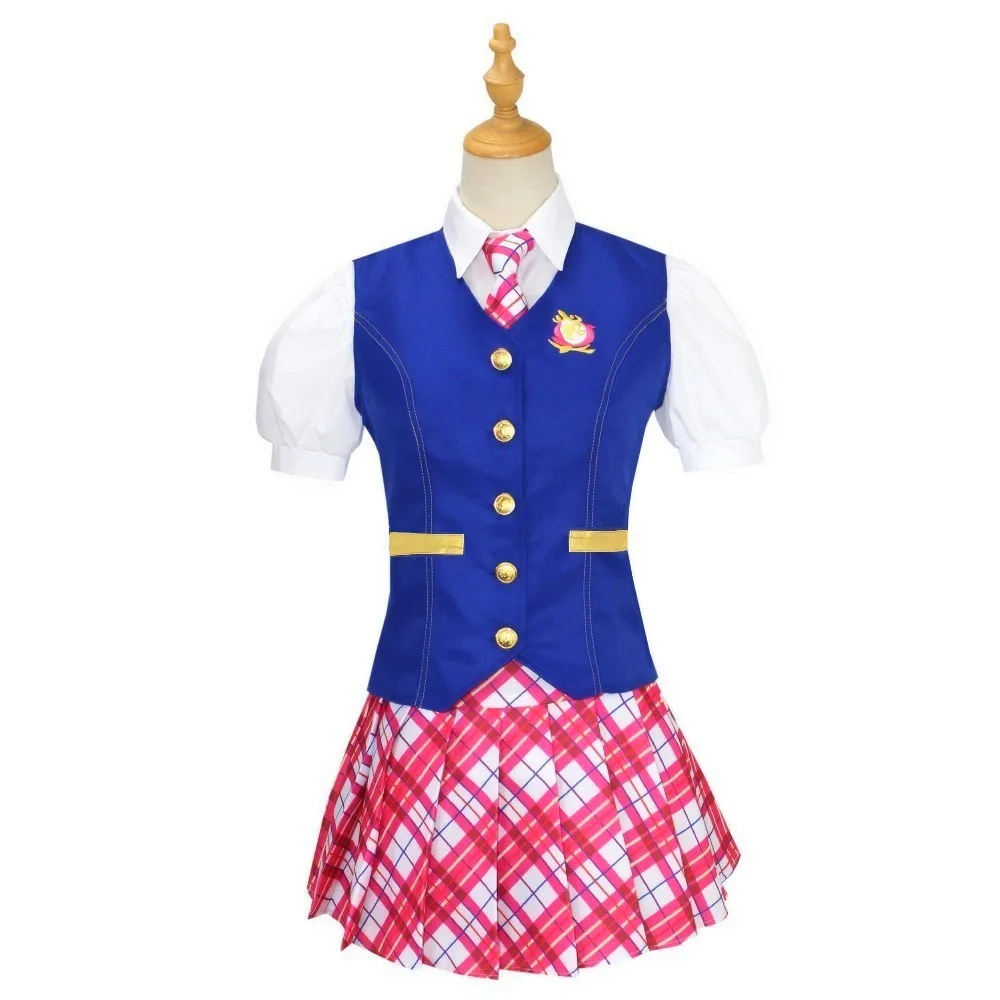 Sexy Hallowmas Girls Striped Costume Princess College Plaid School Uniform Dress Cosplay Stage Performance School Dress Uniform