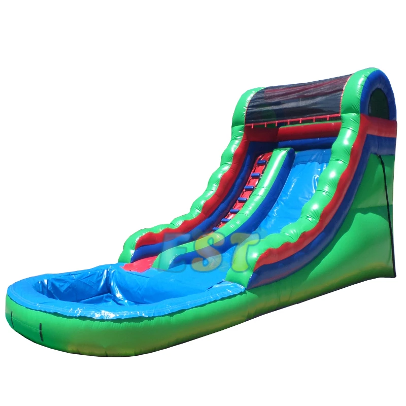 Commercial grade kids inflatable water slides backyard giant adult size inflatable slide with swimming pool for adult