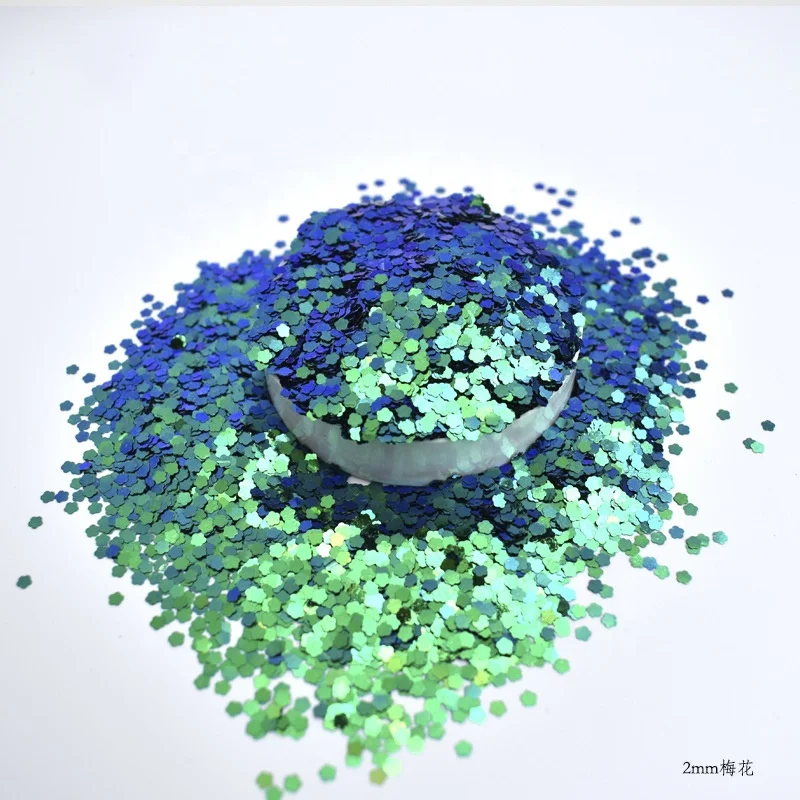 GH7888 Factory Wholesale Fine Biodegradable Chameleon Glitter Bulk Green Gold Blue Glitter Powder For Cosmetic Nail Art