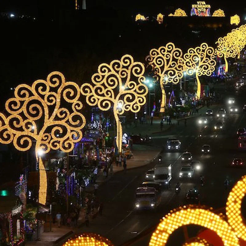 new year Christmas Decorative Street LED Angel Lighting Acrylic Sculpture Motif Light