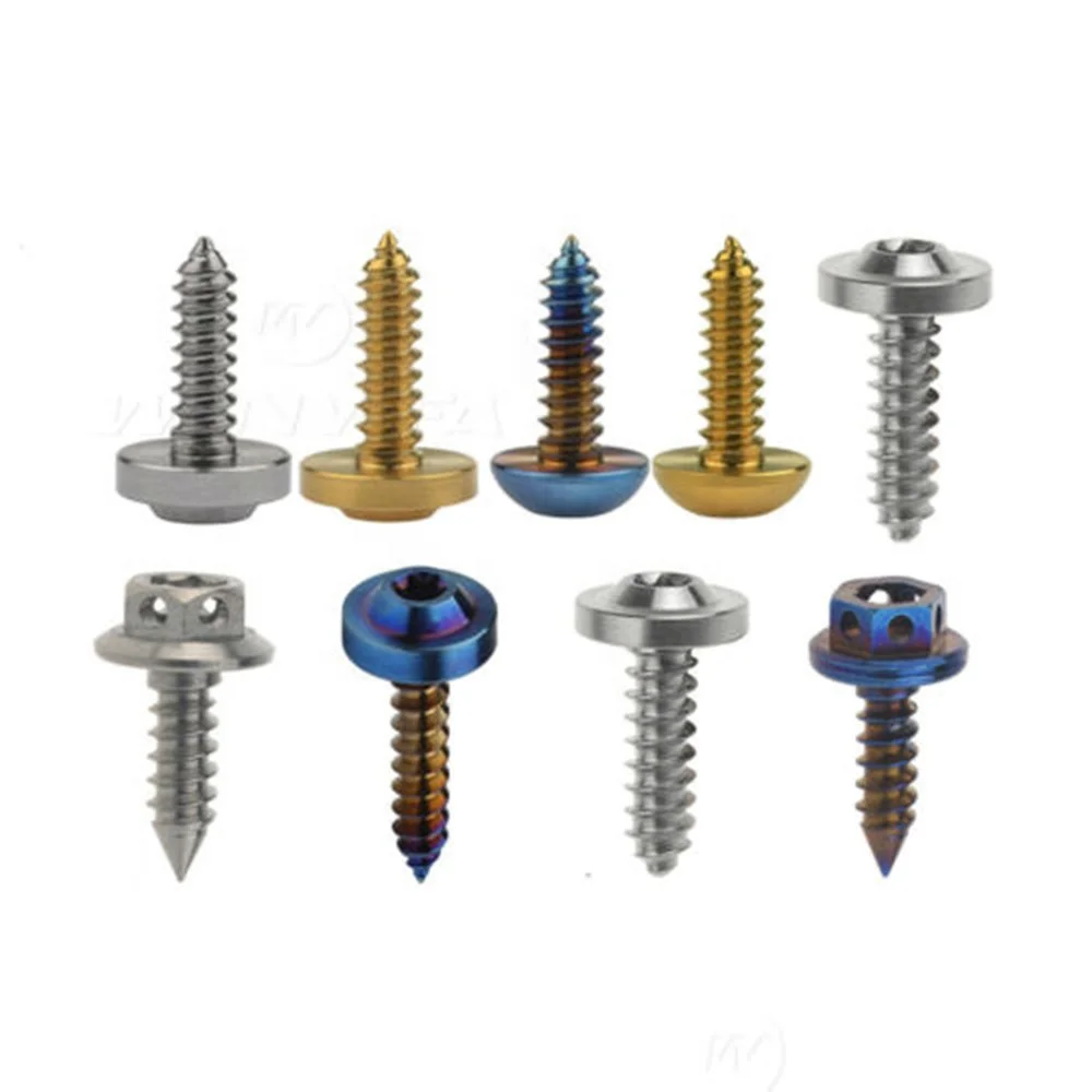 Titanium M4 M5 15 17 20mm Self Tapping Ball Flange Torx Head Bolt Screws