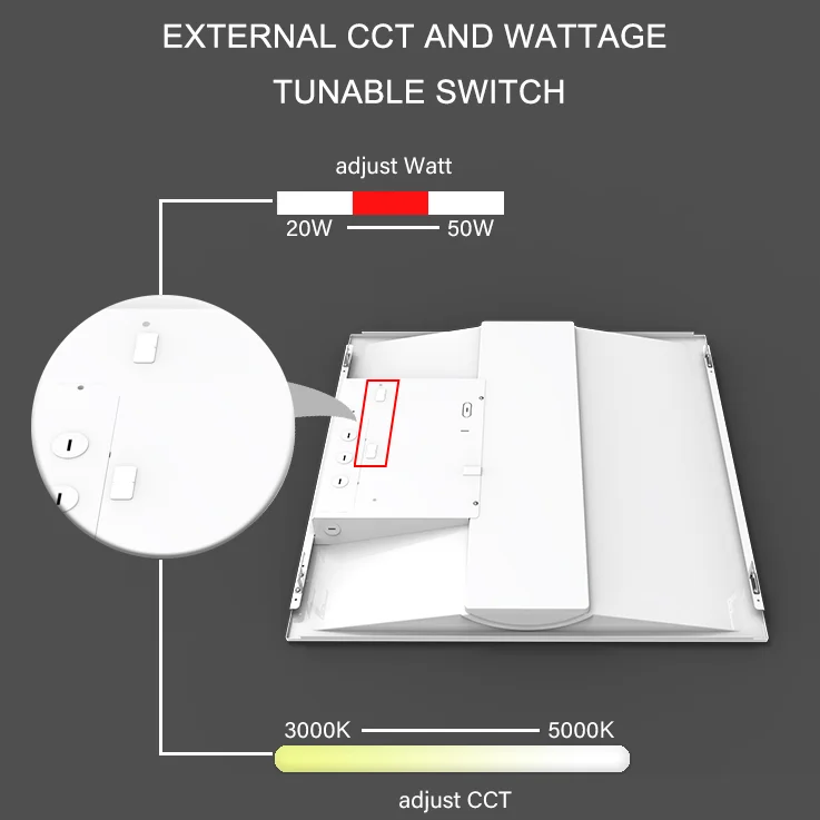 Troffer Led Panel Light Designer Hot Sale 36w 50w Office Led Ceiling Troffer Panel Light