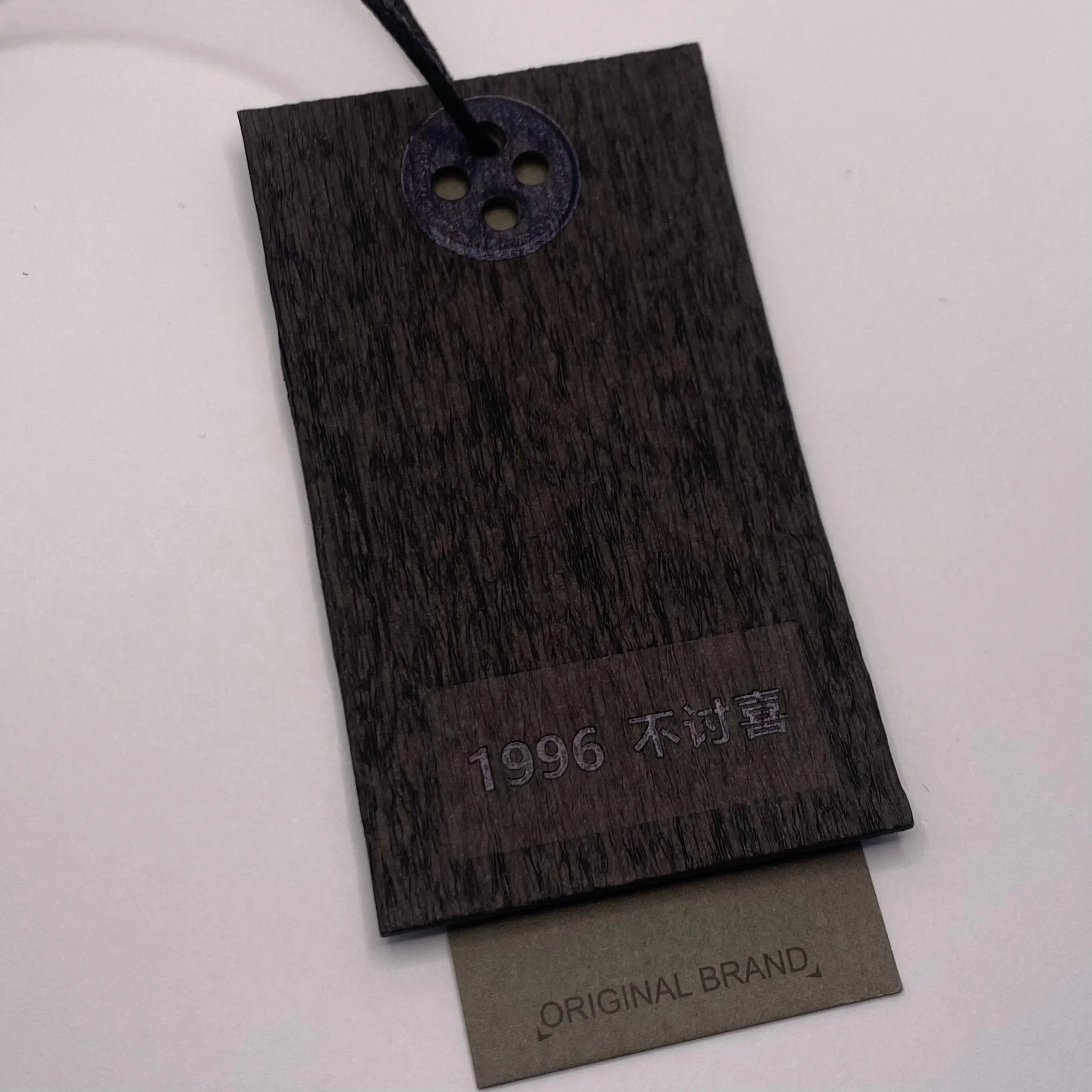 Luxury Custom Embossed Hang Tags  Cardboard Garment Tags Clothing Labels