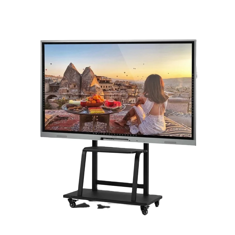 2020 Original Designed Touch Screen Whiteboard With Sliding Door for Schools and Office