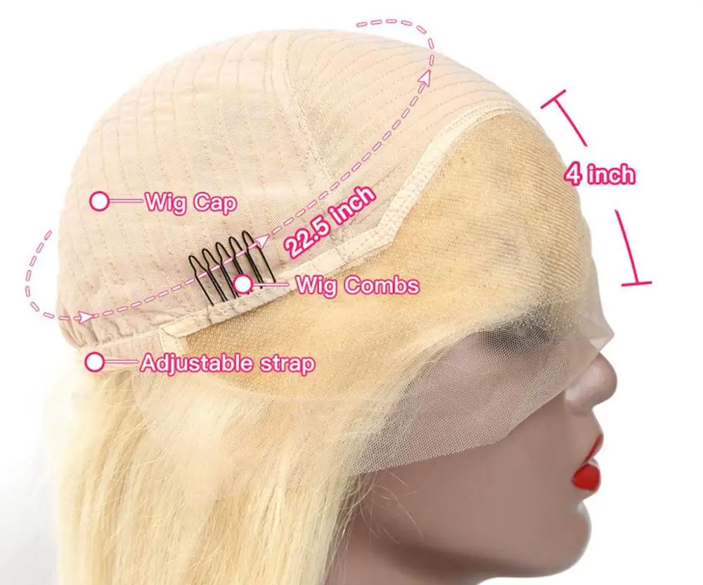 LINDAL 100 dropshipping lace brazilian remy raw hair wholesale 13x4 blond lace front 613 bob cheap virgin  human hair wig