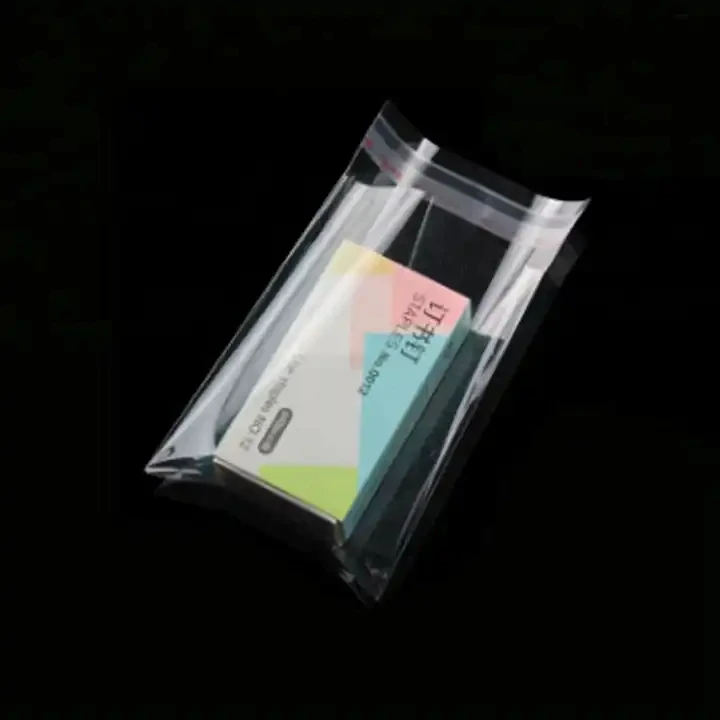 Custom Printing Transparent Plastic Cellophane Opp Bag With Self Adhesive for cable Clothing Packaging