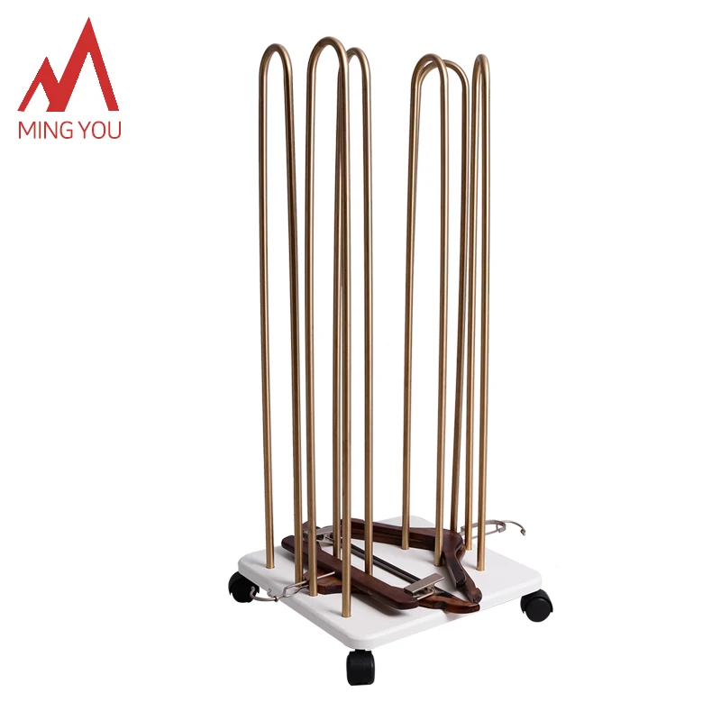 Вешалка для одежды из нержавеющей стали, штабелер с универсальным колесом