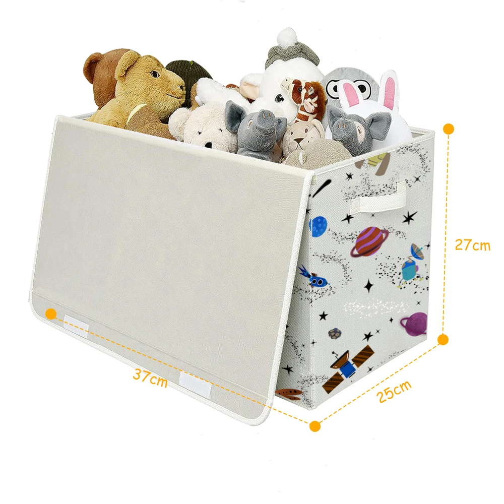 Cartoon children boys and girls safe fabric toy tools family kindergarten children storage box organizer