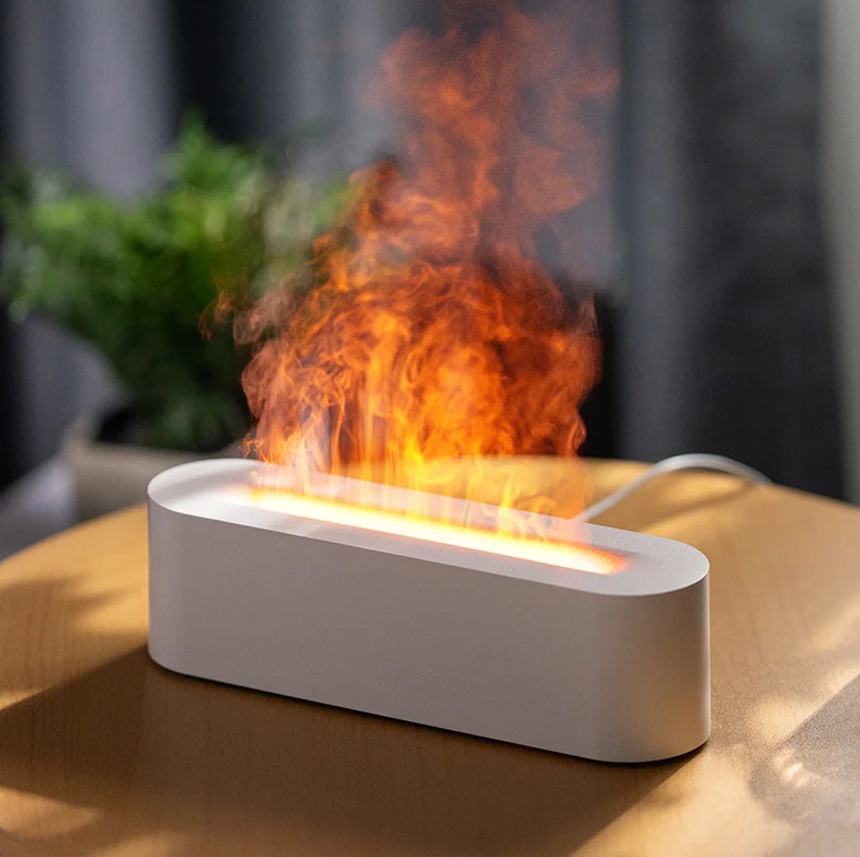 NEWIND  Flame Model Aromatherapy Humidifier with Custom Logo Multiple Flame Colours Product Genre Aroma Diffusers