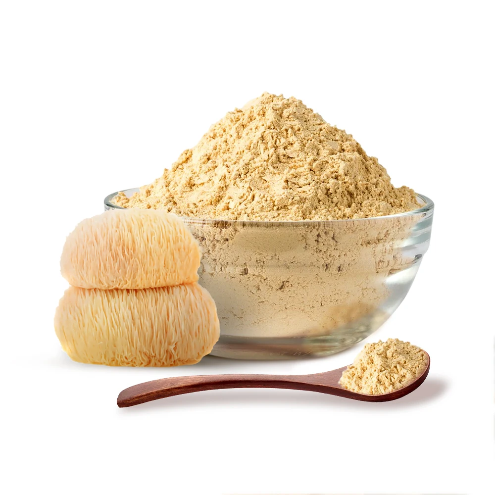 Top Grade Chinese Medicinal Mushroom Extract Lions Mane Powder 100% Organic