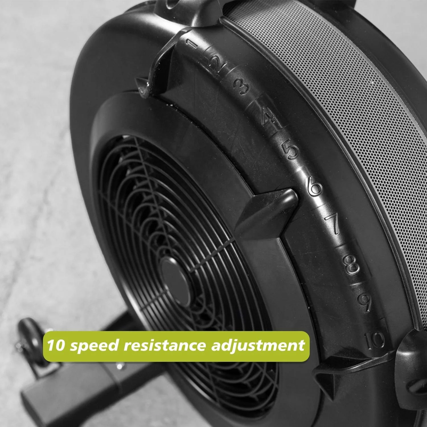 Bike Air Resistance Bicycle for Cardio Training with Flywheel, Adjustable Resistance&Seat Cushion and LCD Display