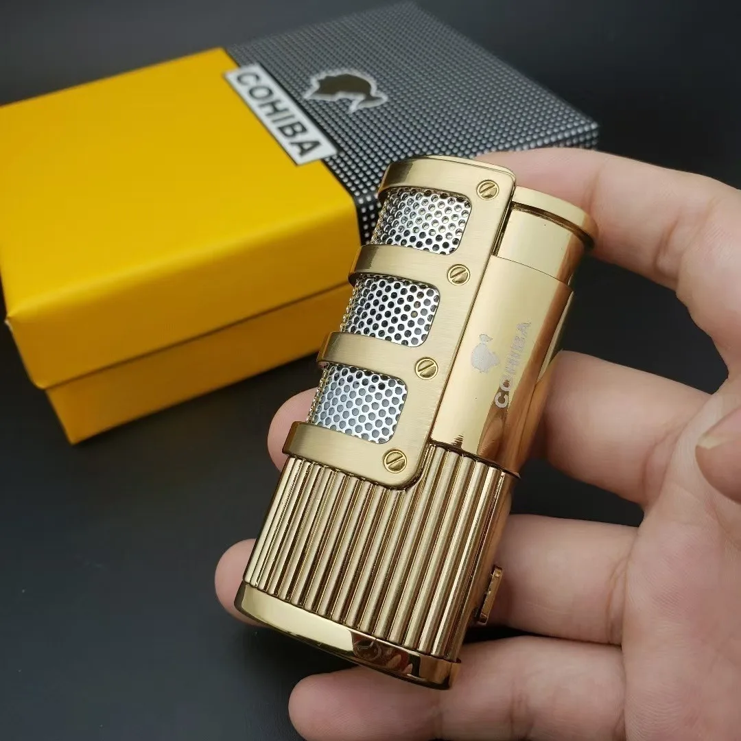 Wholesale Adjustable Flame Torch Jet Cigarette Novelty Lighters Gas Torch Custom logo Lighter gas Lighter
