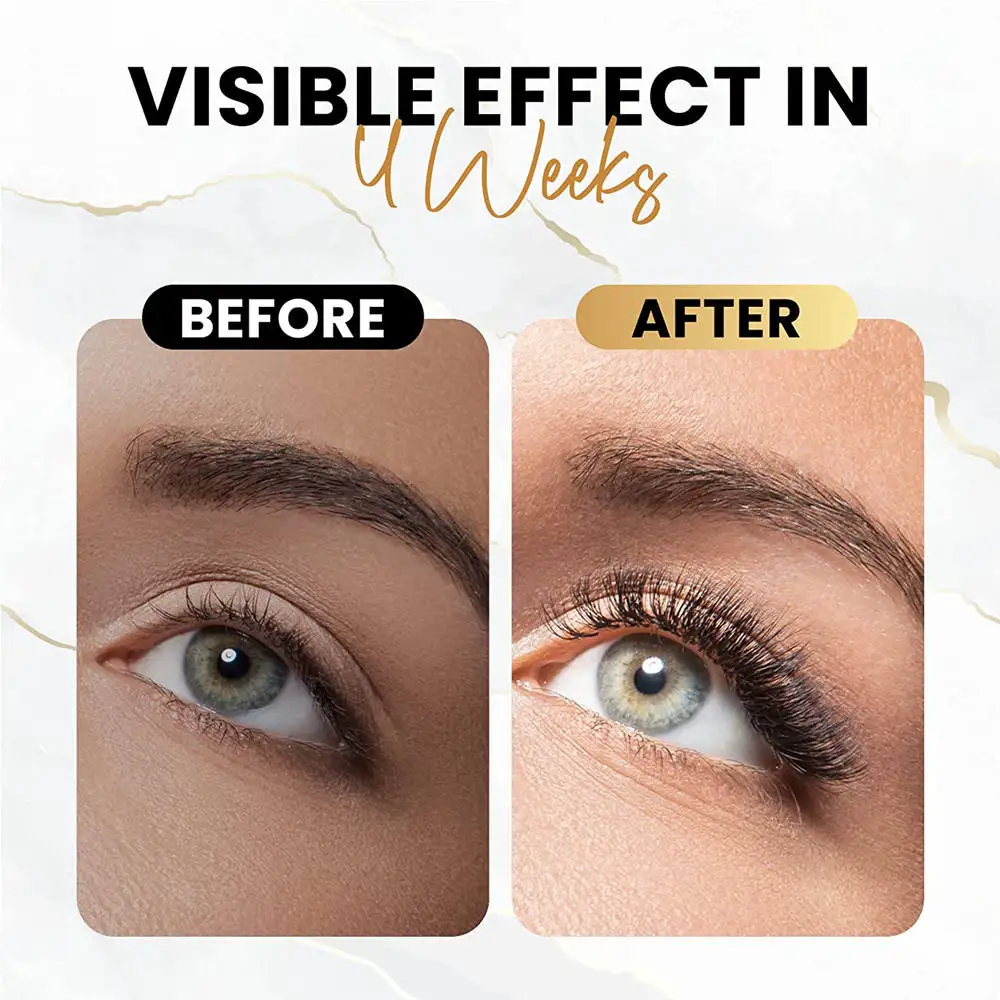 Wholesale Custom Organic Eyebrow Eye Brow Enhancer Grow Liquid Private Label Natural Grow Longer Thicker Eyelash Growth Serum