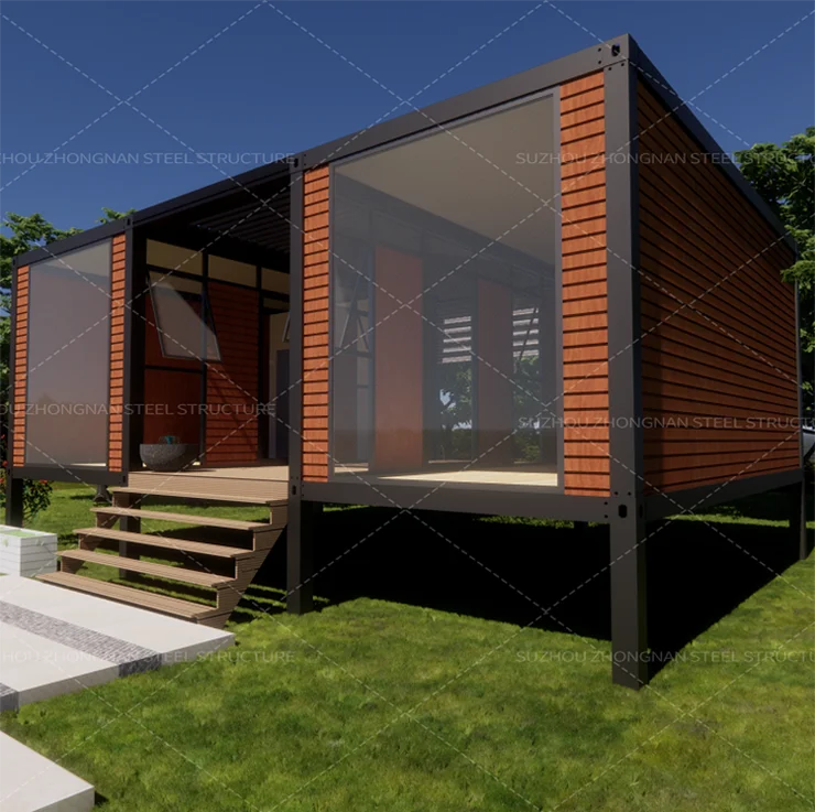 wholesale elegant tiny detachable prefab garden homes modular container design multi cottage house standard california