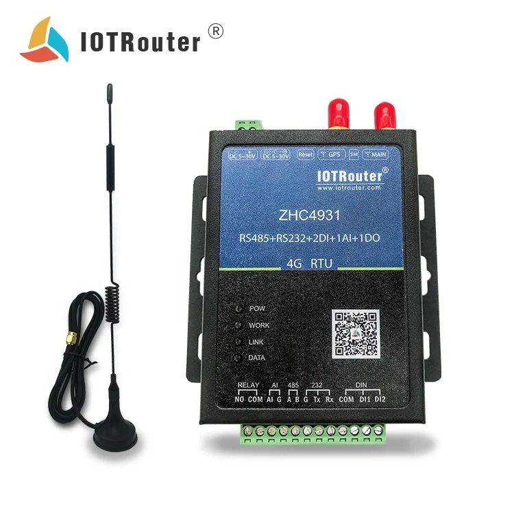 RJ45 Telemetry System 4g Data Logger Industrial Remote I/O Controller Modem Wireless Module ZHC4931 NB-IOT Router 150