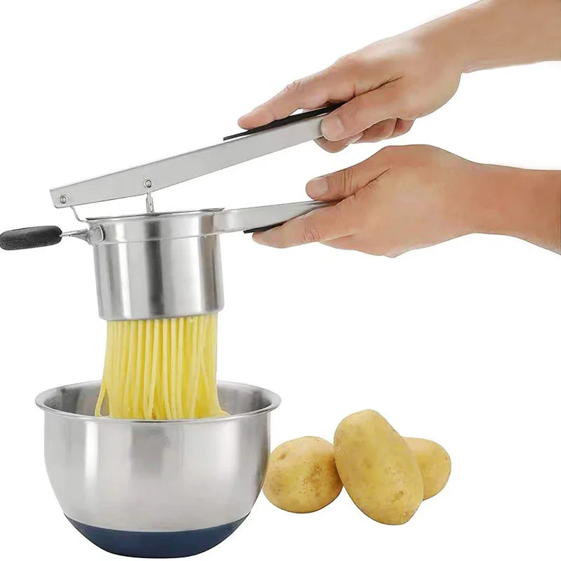 Factory Wholesale Multi Kitchen Gadgets Potato Ricer Juice Extractor Manual Juicer Garlic Potato Masher Food Processor