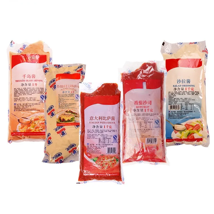 
Delicious vegetable salad sauce 1kg tomato sauce French fries pizza sushi thousand island sauce 