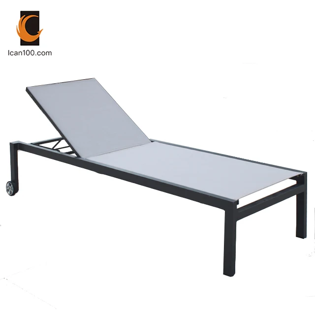 Fashion High Temperature Resistance Modern Aluminium Outdoor Folding Pool Sun Bed Lounger Transat Plage