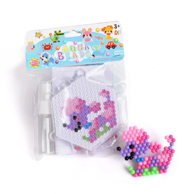 5mm Water Fuse Beads Kit Dog Pattern Art Crafts Educational Toys Magic Water Sticky Beads For Kids