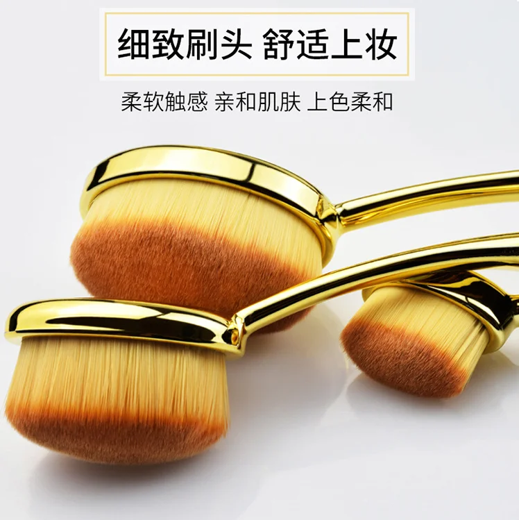 professional beauty tool 10pcs high quality makeup brush set private label toothbrush shape brushes