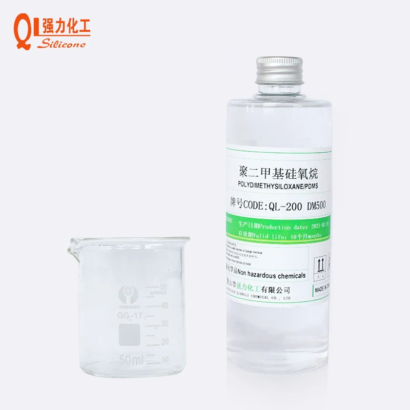 QL-200 DM 500 Factory price High-quiality silicone oil   for cosmetic  Cas NO:9016-00-6  Polydimethylsiloxane 350 500 1000cst