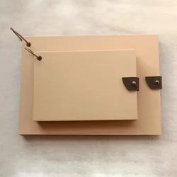 Sprial Photo Book Baby Album DIY Scrapbook Wedding Kraft Scrap Book Photo Albums Hardcover For Spiral Notebook Paper