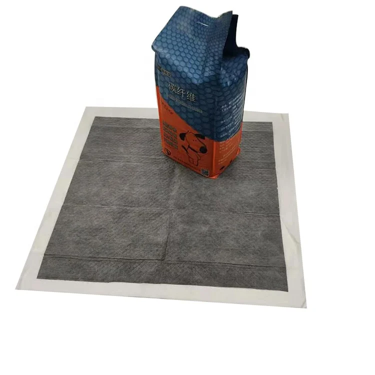 Disposable deodorizing odor elimination pet dog training carbon charcoal pee pad 45*60cm