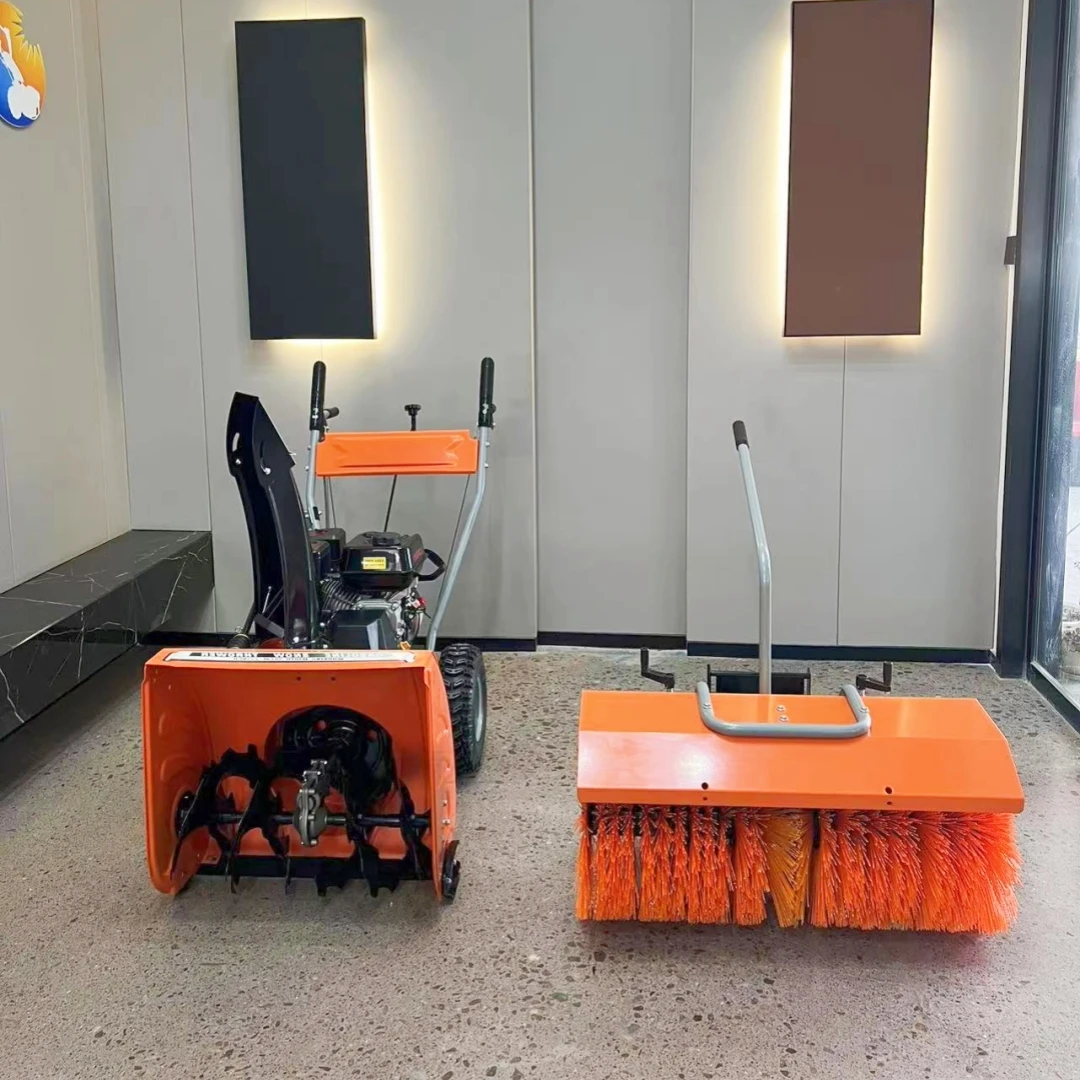 Portable 4wd Wheel Snow Plow Tractor Low Energy Consumption Snow Shovel Machine