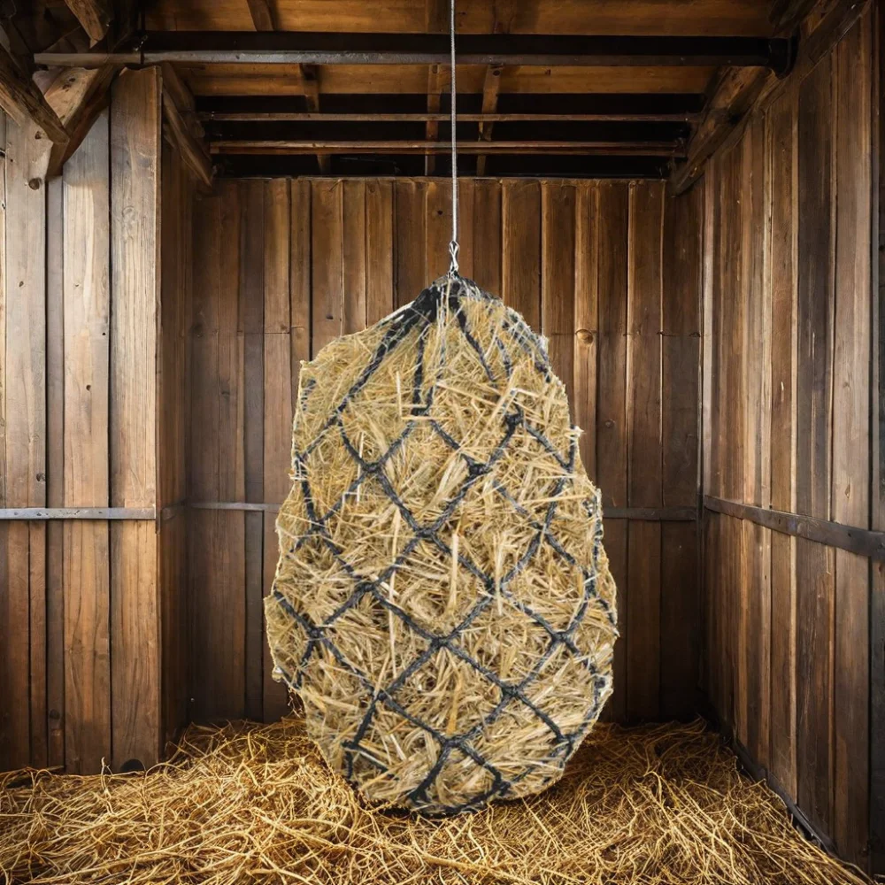 Slow Feeder Hay Net for Horses Helps Prevent Overeating and Supports Healthy Digestion