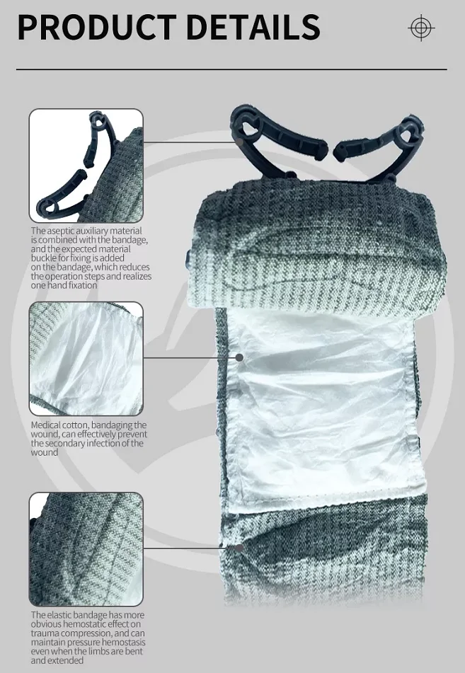 First Aid Dressing Military Trauma Israeli Field Compression Sterile Emergency Bandage