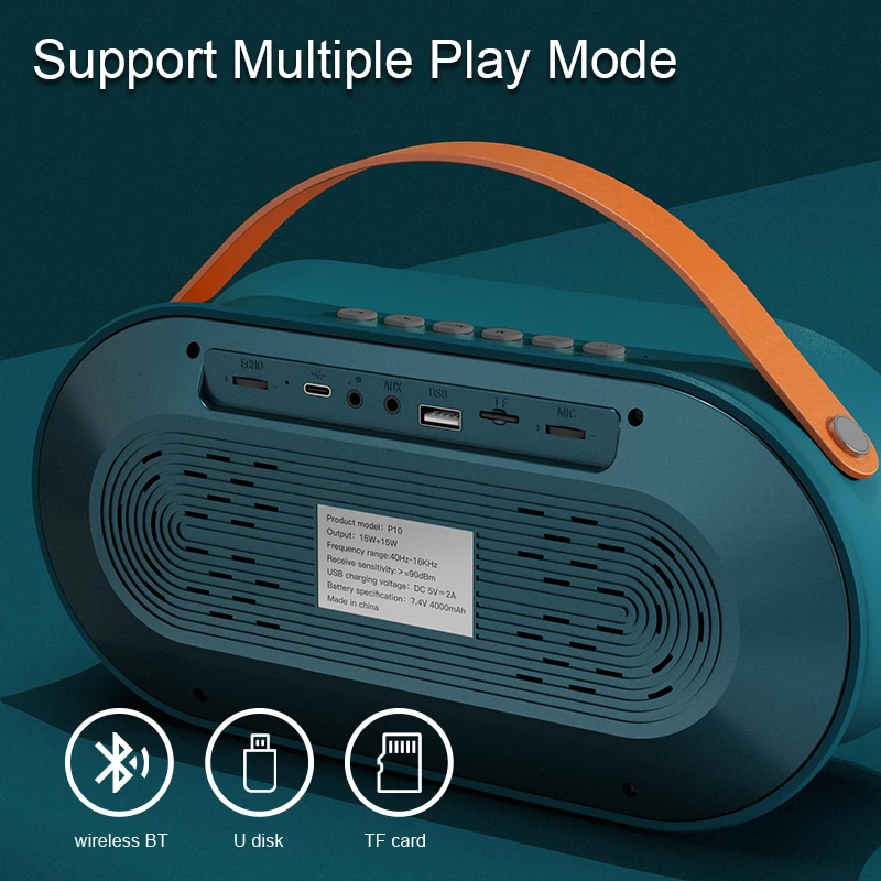 Factory Original Wireless Karaoke Speaker Outdoor Professional Home KTV Singing Music Player Machine