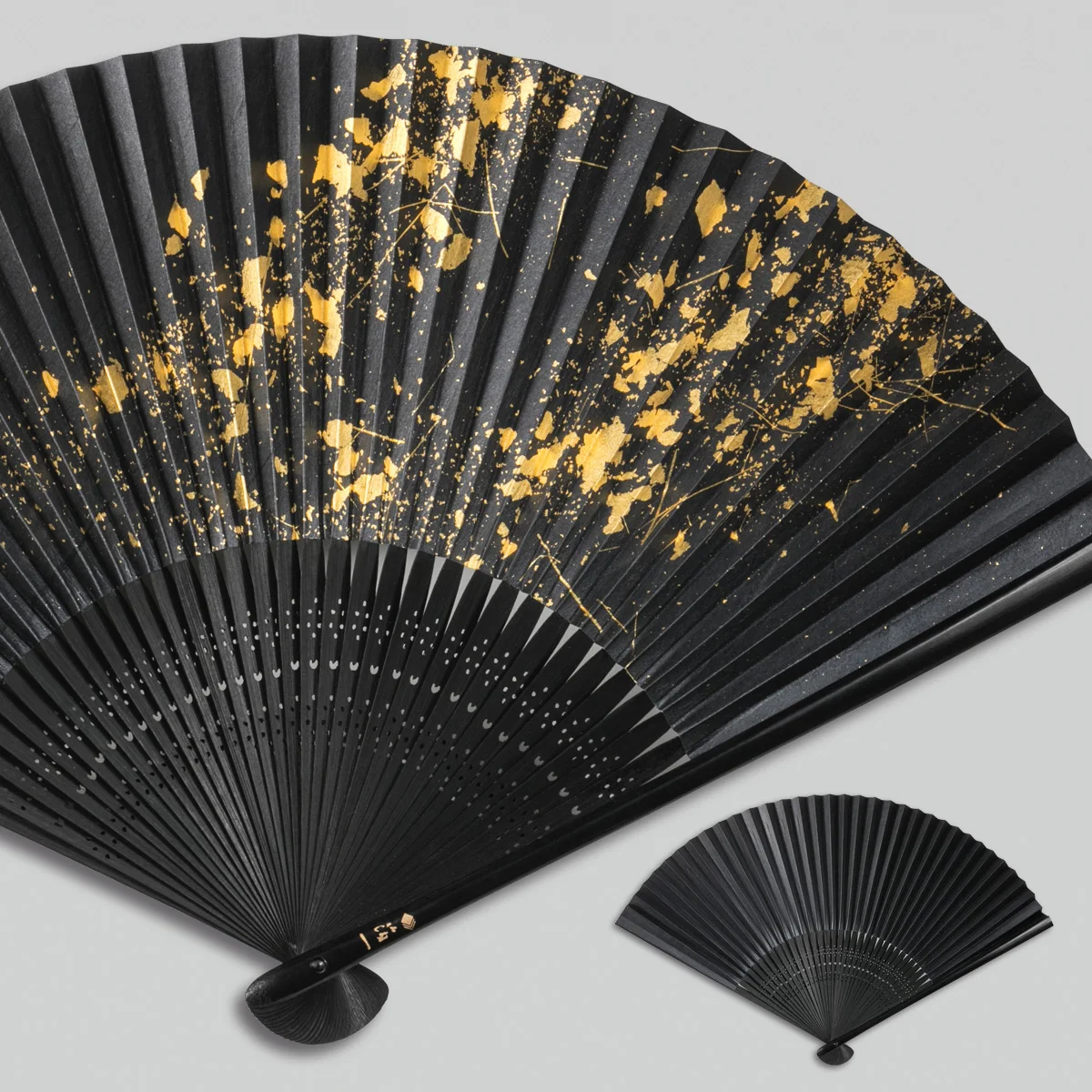 Kanazawa gold leaf fashion portable custom folding small fan