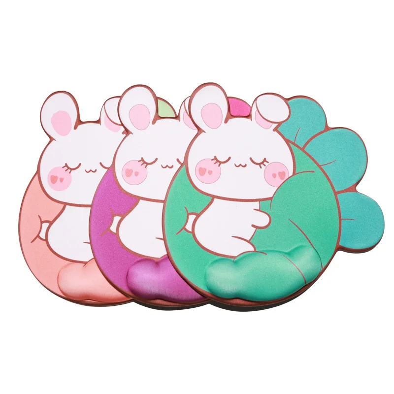 Wholesale Mouse pad with ergonomic wrist rest support, non-slip gel silicone anime Kawaii 3D mouse pads