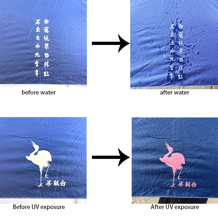 custom printing sun protection color changing umbrella waterproof umbrella china beach umbrella