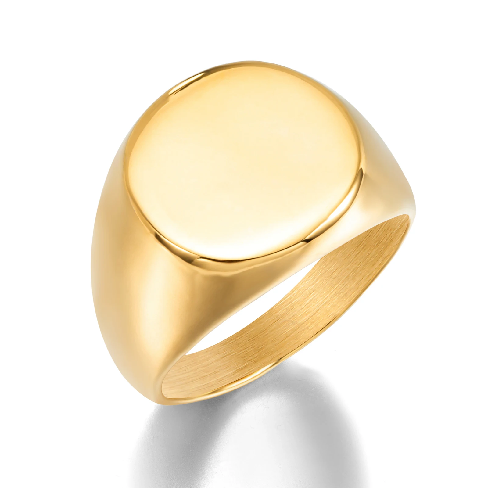 Silver Ring Designs Men In Stock High Quality Minimalist Blank Signet Ring Manufacturers Jewelry