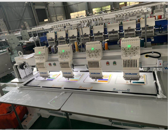 
BR-1204 four Heads 12 Needles Computerized Embroidery Machine , cap embroidery machine 
