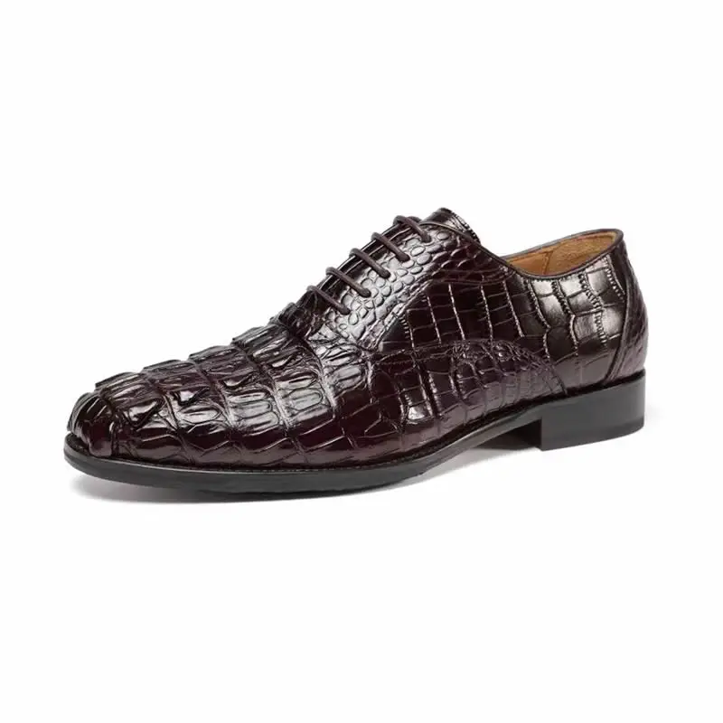 Alligator shoes men designer dress shoes men quality comfort customized leather shoes for men